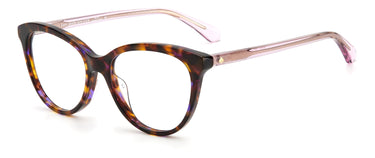 Youth Girls Kate Spade Eyeglasses: Paris - Havana SpecSMART Eye Clinic (Diagonal View)